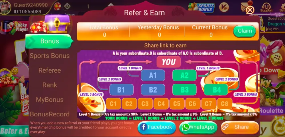 Refer & Earn in Rummy Most